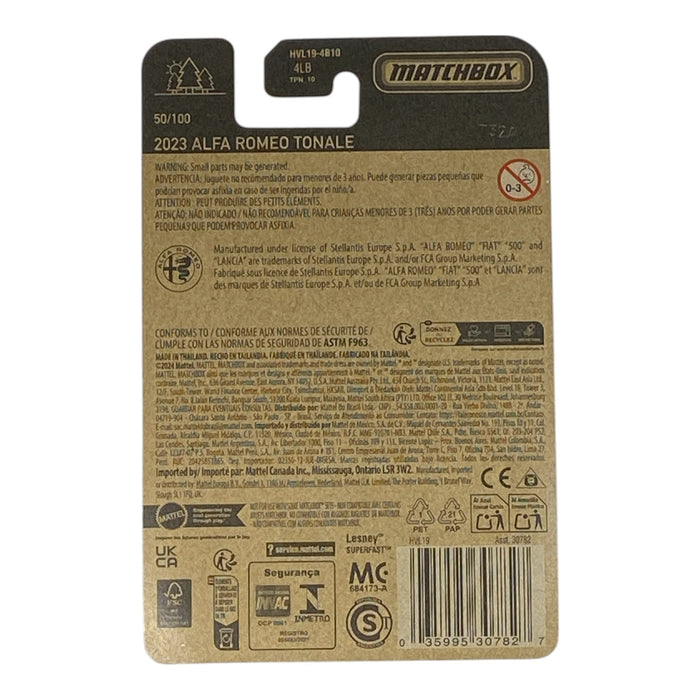 Matchbox 2023 Alfa Romeo Tonale - Matchbox Series 50/100 - for just $1.79! 