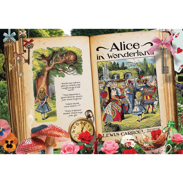 Alice in Wonderland Once Upon a Time 100 Large Piece Jigsaw Puzzle Cobble Hill - for just $14.99! 