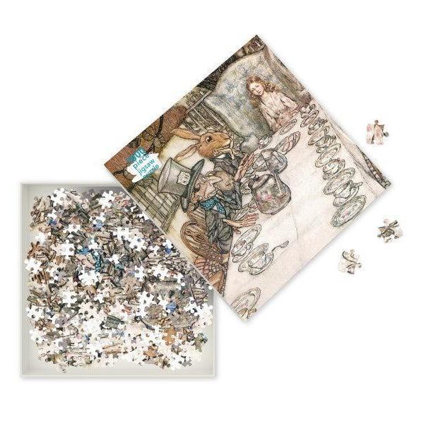 Alice in Wonderland Tea Party 1000 Piece Jigsaw Puzzle Flame Tree - for just $19.99! 