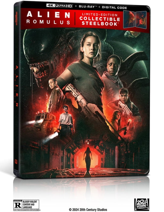 Alien: Romulus - Limited Edition Steelbook (4K Ultra HD + Blu-ray + Digital) - for just $51.99! 