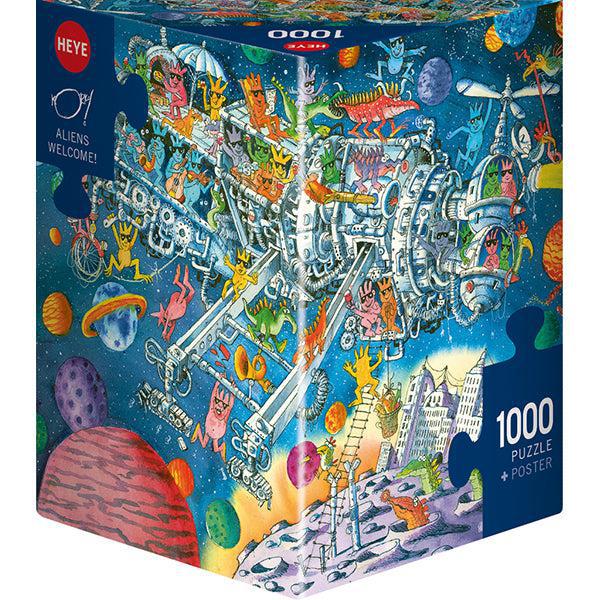Aliens Welcome 1000 Piece Jigsaw Puzzle Heye - for just $29.99! 