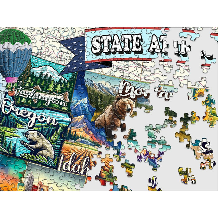 All American Attractions 1000 Piece Jigsaw Puzzle Springbok - for just $19.99! 