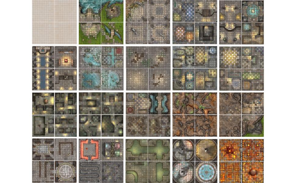 Books of Battle Mats: The Dungeon - for just $46.99! 