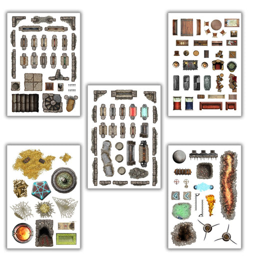 Battle Mats: Add On Scenery - Dungeon Decorations - for just $12.99! 