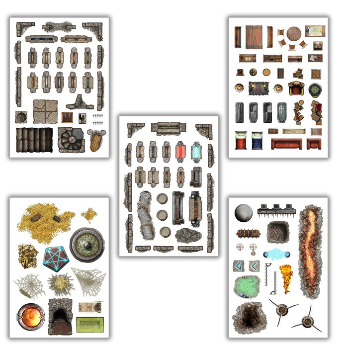 Battle Mats: Add On Scenery - Dungeon Decorations - for just $12.99! 