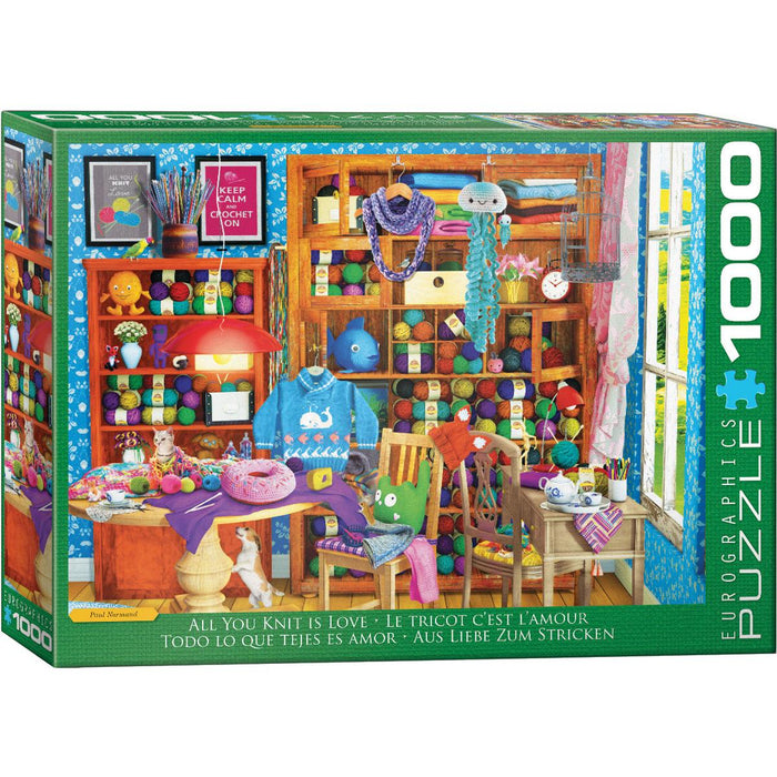 All You Knit is Love 1000 Piece Jigsaw Puzzle Eurographics - for just $21.99! 