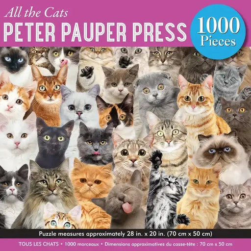 All the Cats 1000 Piece Jigsaw Puzzle Peter Pauper - for just $19.99! 