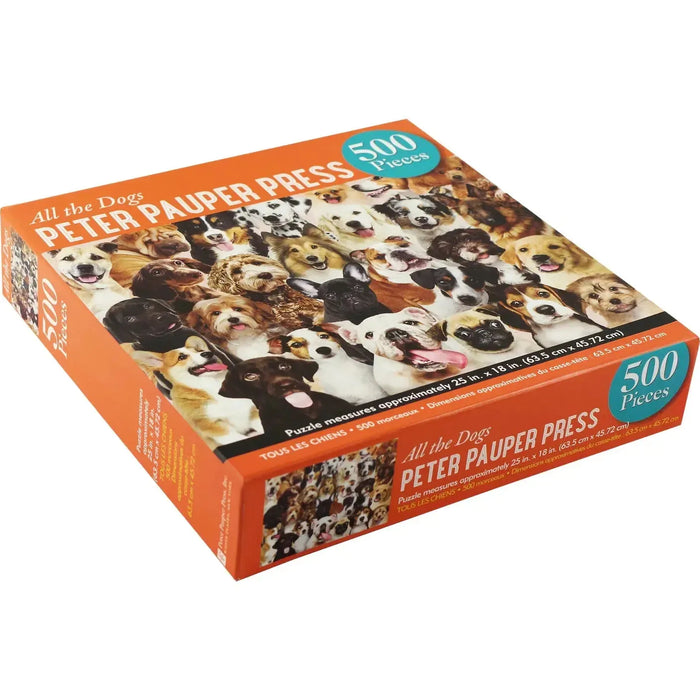 All the Dogs 500 Piece Jigsaw Puzzle Peter Pauper - for just $19.99! 