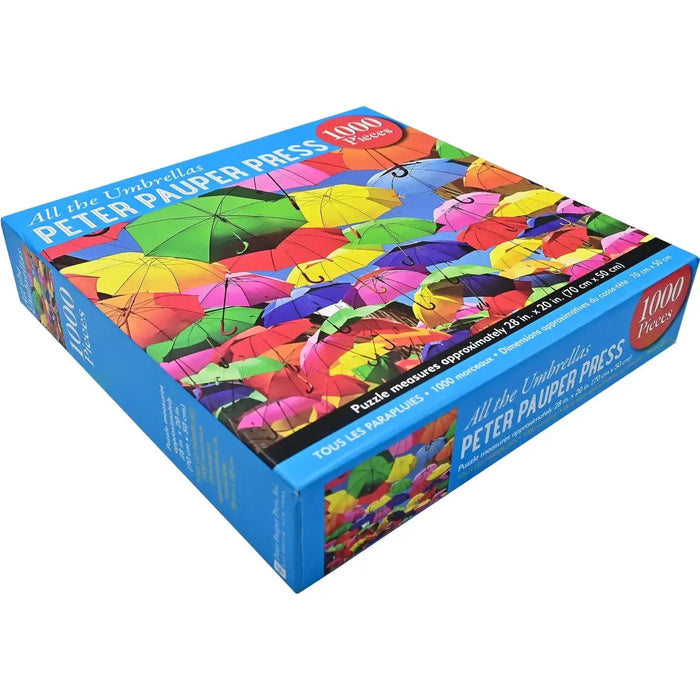 All the Umbrellas 1000 Piece Jigsaw Puzzle Peter Pauper - for just $19.99! 