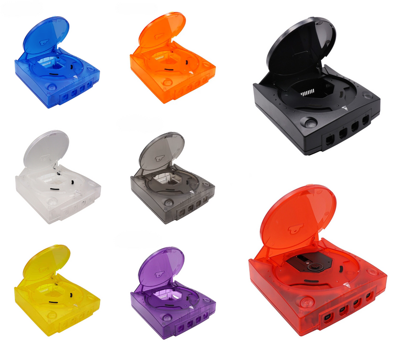 SEGA Dreamcast DC Blue Clear Yellow Replacement Console Shell Housing - for just $56.99! 