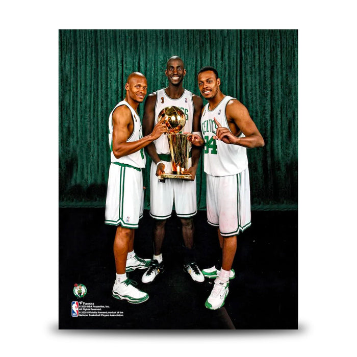 Ray Allen, Kevin Garnett, & Paul Pierce 2008 NBA Champions Boston Celtics 8" x 10" Basketball Photo - for just $9.99! 