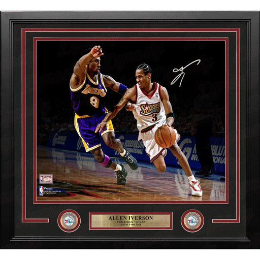 Allen Iverson v. Kobe Bryant Philadelphia 76ers Autographed Framed Basketball Photo - Premium Autographed Framed Basketball Photos - Just $269.99! Shop now at Retro Gaming of Denver