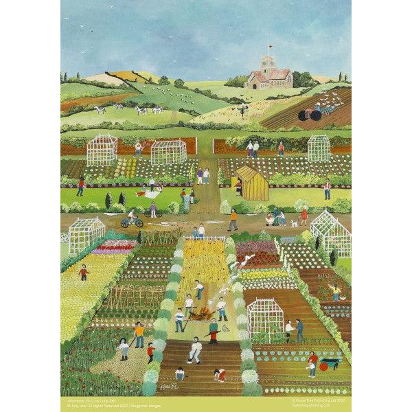 Allotments by Judy Joel 500 Piece Jigsaw Puzzle Flame Tree - for just $17.99! 