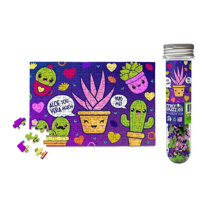 Aloe You Vera Much Plant Love 150 Piece Mini Jigsaw Puzzle Micro Puzzles - for just $10.99! 