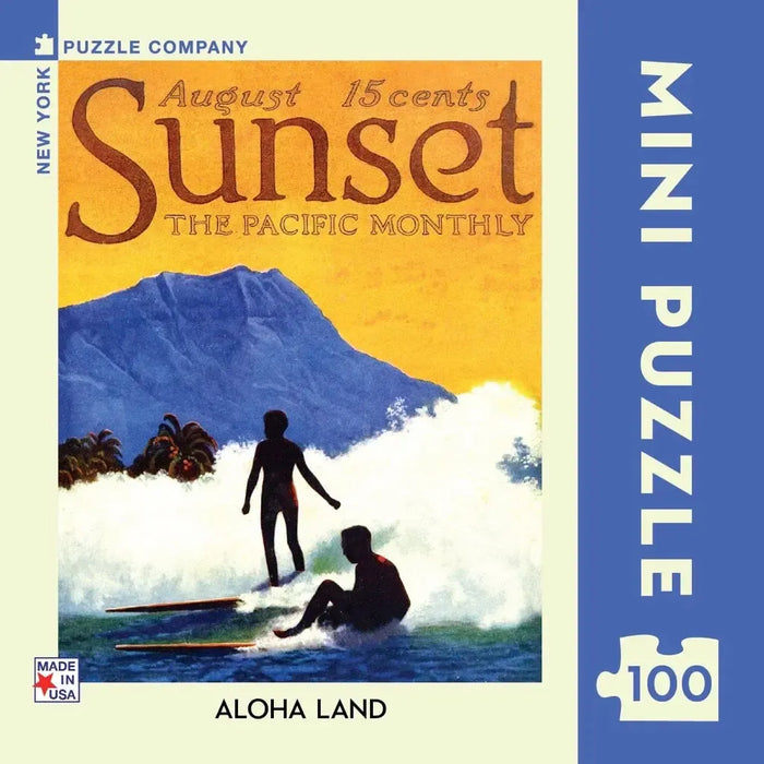 Aloha Land Sunset Magazine 100 Piece Mini Jigsaw Puzzle NYPC - for just $14.99! 