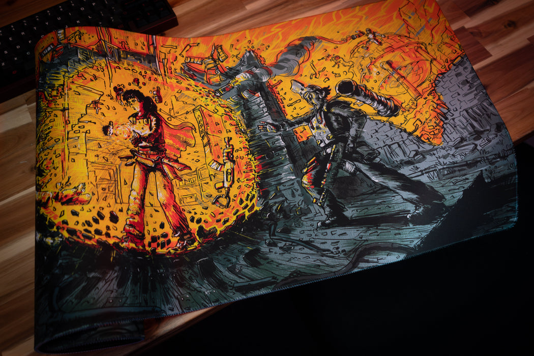 "Golden Aura" — Rust Deskmat - for just $49.95! 