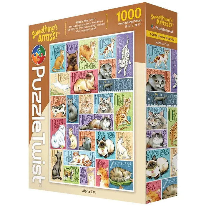 Alpha Cat "Something's Amiss!" 1000 Piece Jigsaw Puzzle PuzzleTwist - for just $25.99! 