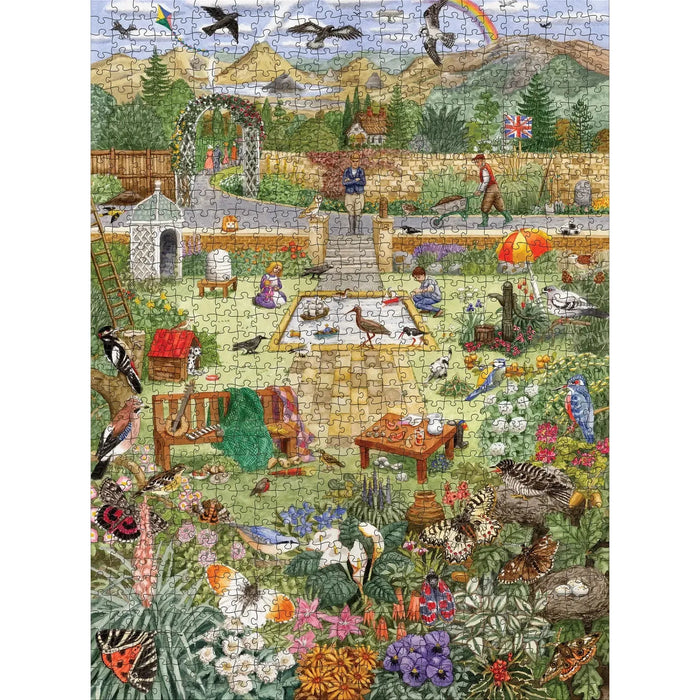 Alphabet Garden by Gale Pitt 1000 Piece Jigsaw Puzzle Pomegranate - for just $24.99! 