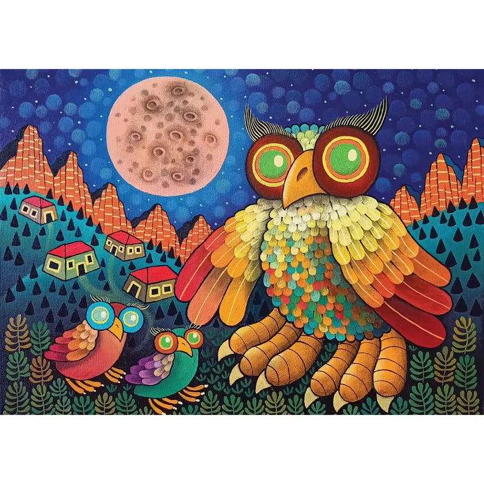 Alpine Owls 500 Piece Premium Jigsaw Puzzle Art & Fable - for just $27.99! 