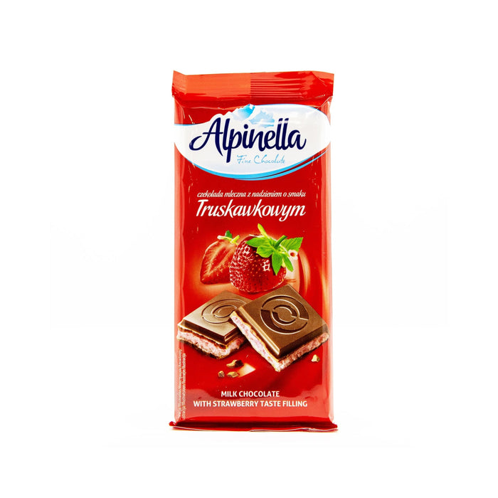 Alpinella Strawberry Milk Chocolate Bar (Poland) - Premium  - Just $3.99! Shop now at Retro Gaming of Denver