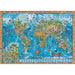 Amazing World Map Art 2000 Piece Jigsaw Puzzle Heye - for just $49.99! 