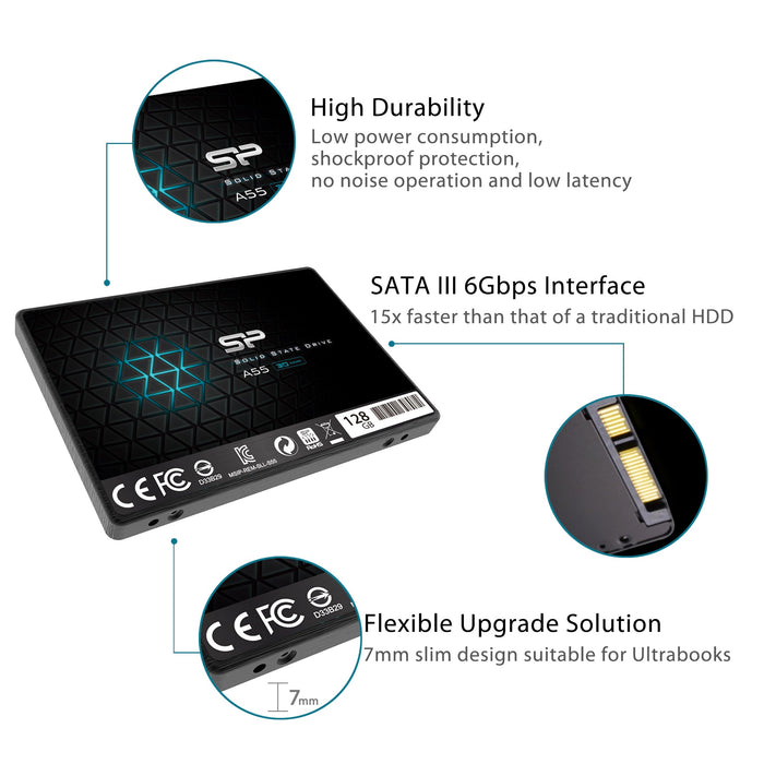 Silicon Power A55 2TB SATA III 6Gb/s 2.5-inch Internal Solid State Drive - for just $229.97! 