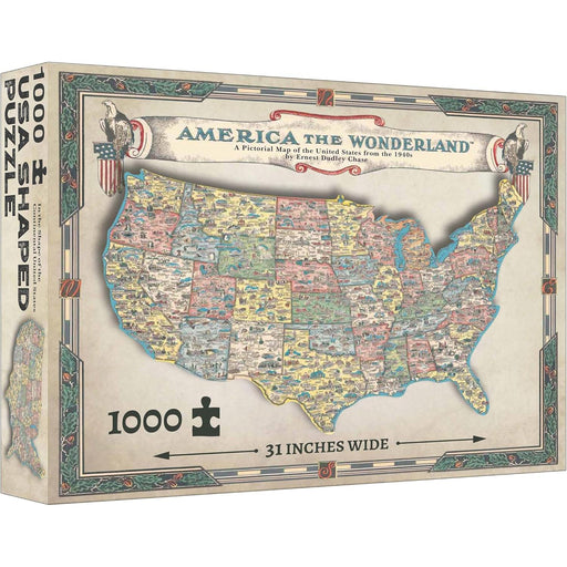 America the Wonderland 1000 Piece Shaped Jigsaw Puzzle TDC - for just $19.99! 