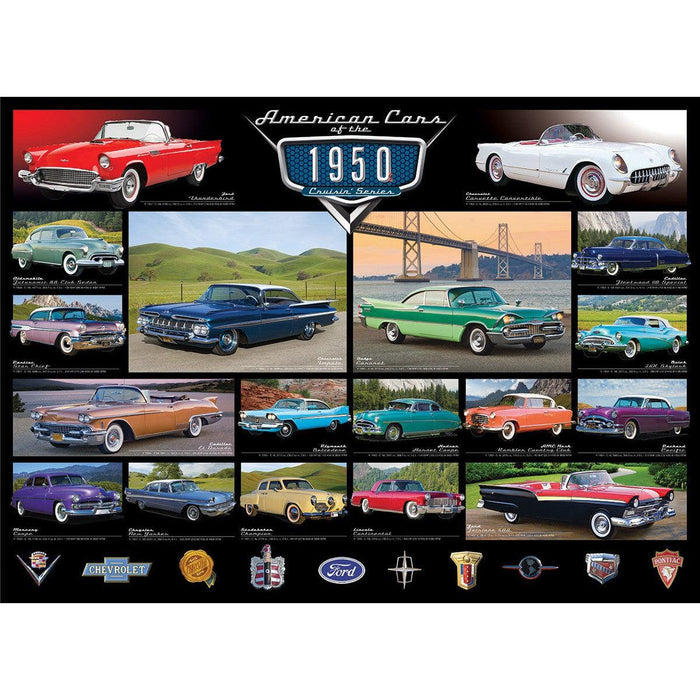 American Cars of the 1950s 1000 Piece Jigsaw Puzzle Eurographics - for just $19.99! 