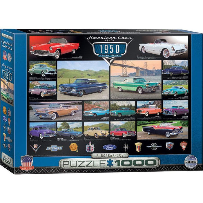 American Cars of the 1950s 1000 Piece Jigsaw Puzzle Eurographics - for just $19.99! 