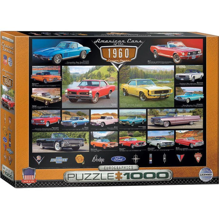 American Cars of the 1960s 1000 Piece Jigsaw Puzzle Eurographics - for just $19.99! 