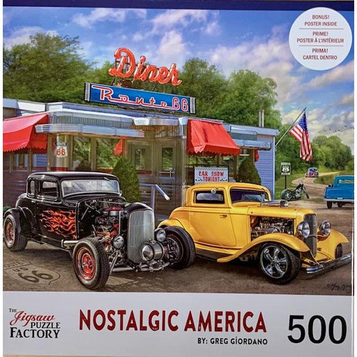 American Diner Nostalgic America 500 Piece Jigsaw Puzzle Leap Year - for just $14.99! 