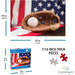 American Flag & Baseball Mitt 1000 Piece Jigsaw Puzzle Continuum - for just $14.99! 