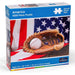 American Flag & Baseball Mitt 1000 Piece Jigsaw Puzzle Continuum - for just $14.99! 