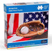 American Flag & Baseball Mitt 1000 Piece Jigsaw Puzzle Continuum - for just $10.99! 