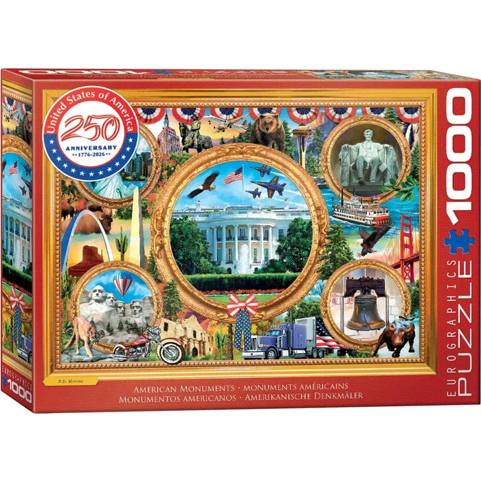 American Monuments 1000 Piece Jigsaw Puzzle Eurographics - for just $21.99! 