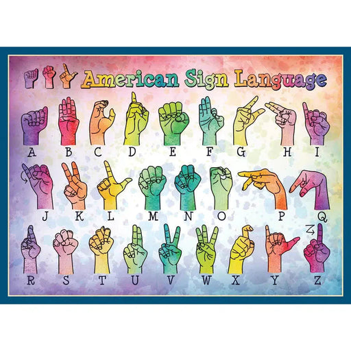 American Sign Language 500 Piece Jigsaw Puzzle Cobble Hill - for just $17.99! 