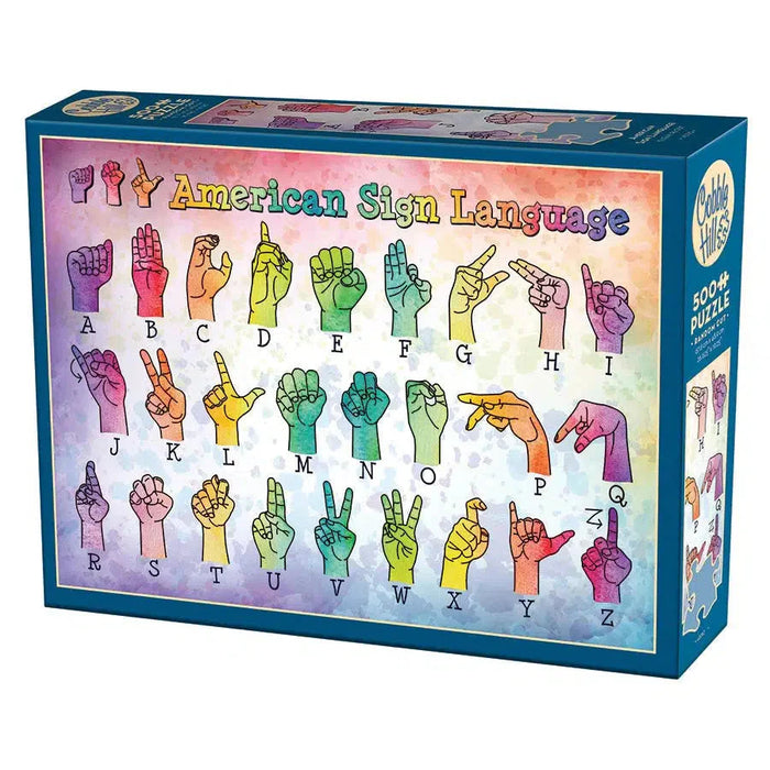 American Sign Language 500 Piece Jigsaw Puzzle Cobble Hill - for just $17.99! 