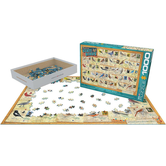 American State Birds 1000 Piece Jigsaw Puzzle Eurographics - for just $19.99! 