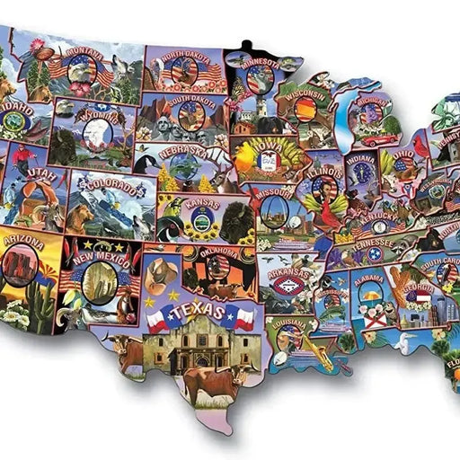 American Vintage Postcards 1000 Piece Shaped Jigsaw Puzzle TDC - for just $19.99! 
