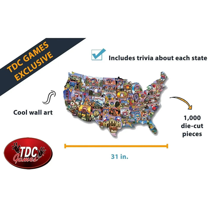 American Vintage Postcards 1000 Piece Shaped Jigsaw Puzzle TDC - for just $19.99! 
