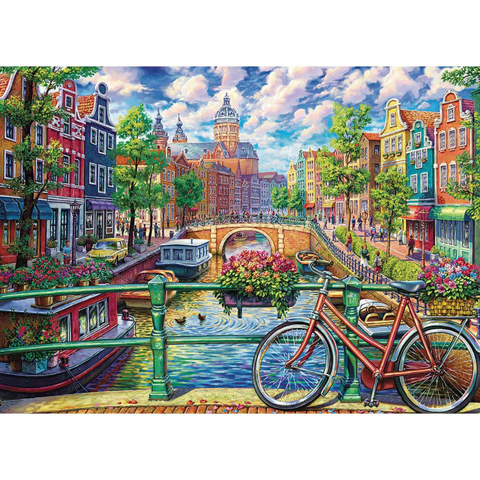 Amsterdam Canal 1000 Piece Jigsaw Puzzle Cobble Hill - for just $19.99! 