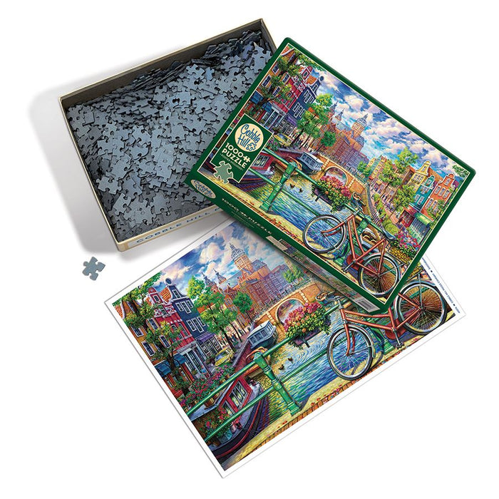 Amsterdam Canal 1000 Piece Jigsaw Puzzle Cobble Hill - for just $19.99! 
