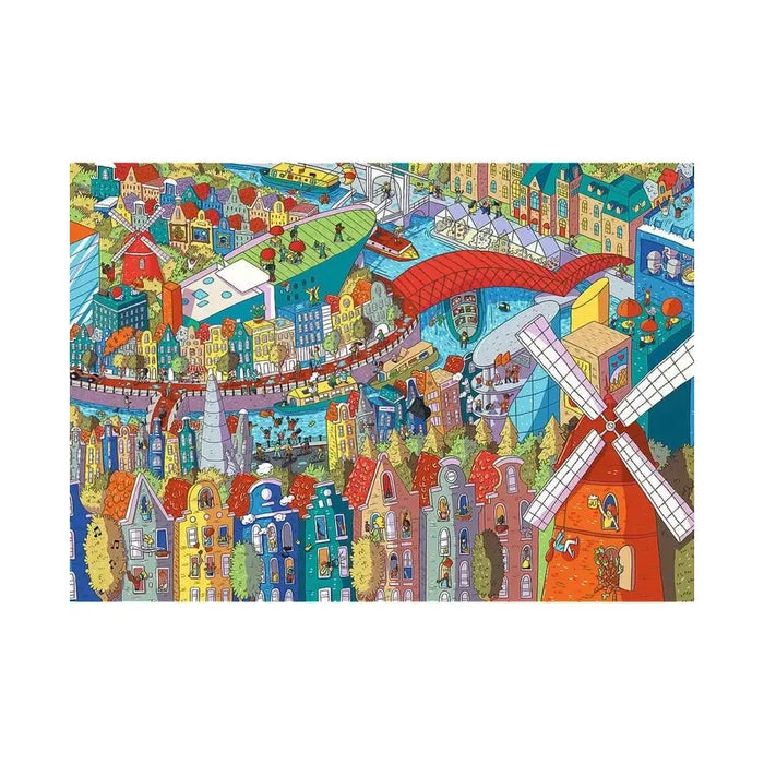 Amsterdam "Sneaky Peekers" 1000 Piece Jigsaw Puzzle Trefl - for just $19.99! 