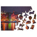 Amsterdam by Night 150 Piece Wood Jigsaw Puzzle Wooden City - for just $19.99! 