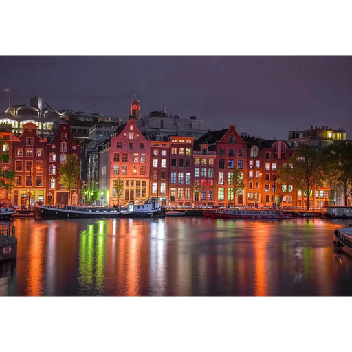 Amsterdam by Night 150 Piece Wood Jigsaw Puzzle Wooden City - for just $19.99! 