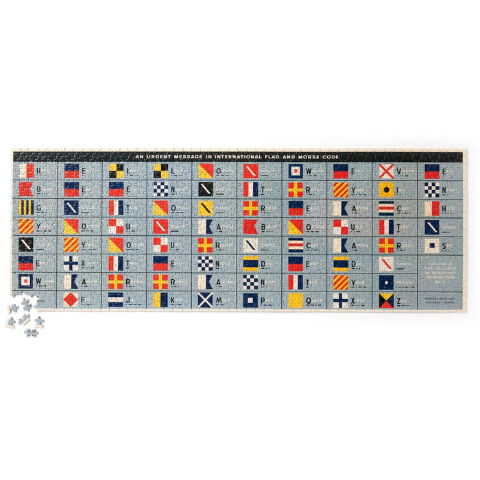 An Urgent Message 1000 Piece Panoramic Jigsaw Puzzle Brass Monkey - for just $24.99! 
