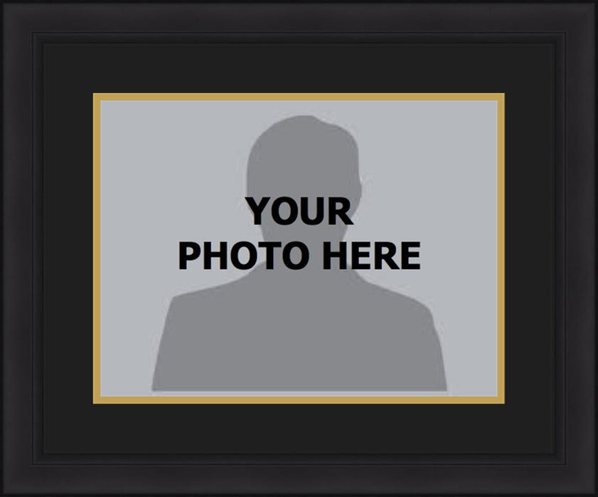 NHL Hockey Photo Picture Frame Kit - Anaheim Ducks (Black Matting, Gold Trim) - for just $29.99! 