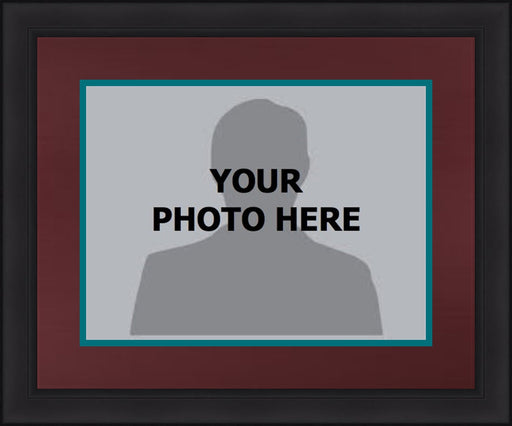 NHL Hockey Photo Picture Frame Kit - Anaheim Mighty Ducks (Burgundy Matting, Teal Trim) - for just $29.99! 