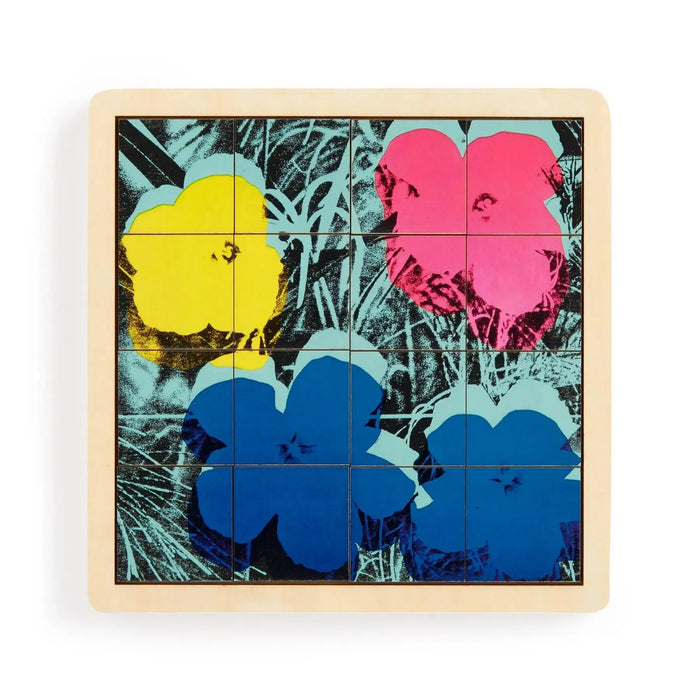 Andy Warhol Flowers 2-in-1 Sliding Wood Puzzle Galison - for just $24.99! 