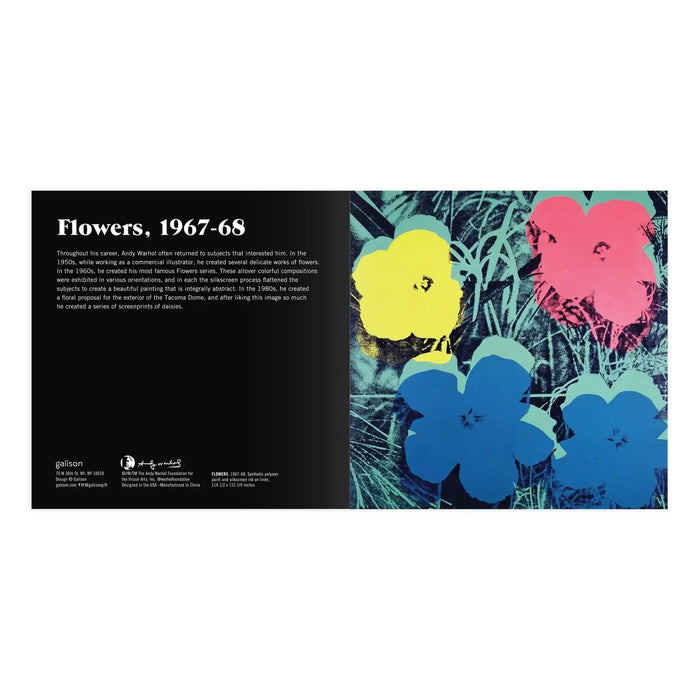 Andy Warhol Flowers 2-in-1 Sliding Wood Puzzle Galison - for just $24.99! 